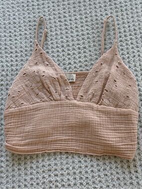 Vintage Havana Tab Eyelet Bralette Top